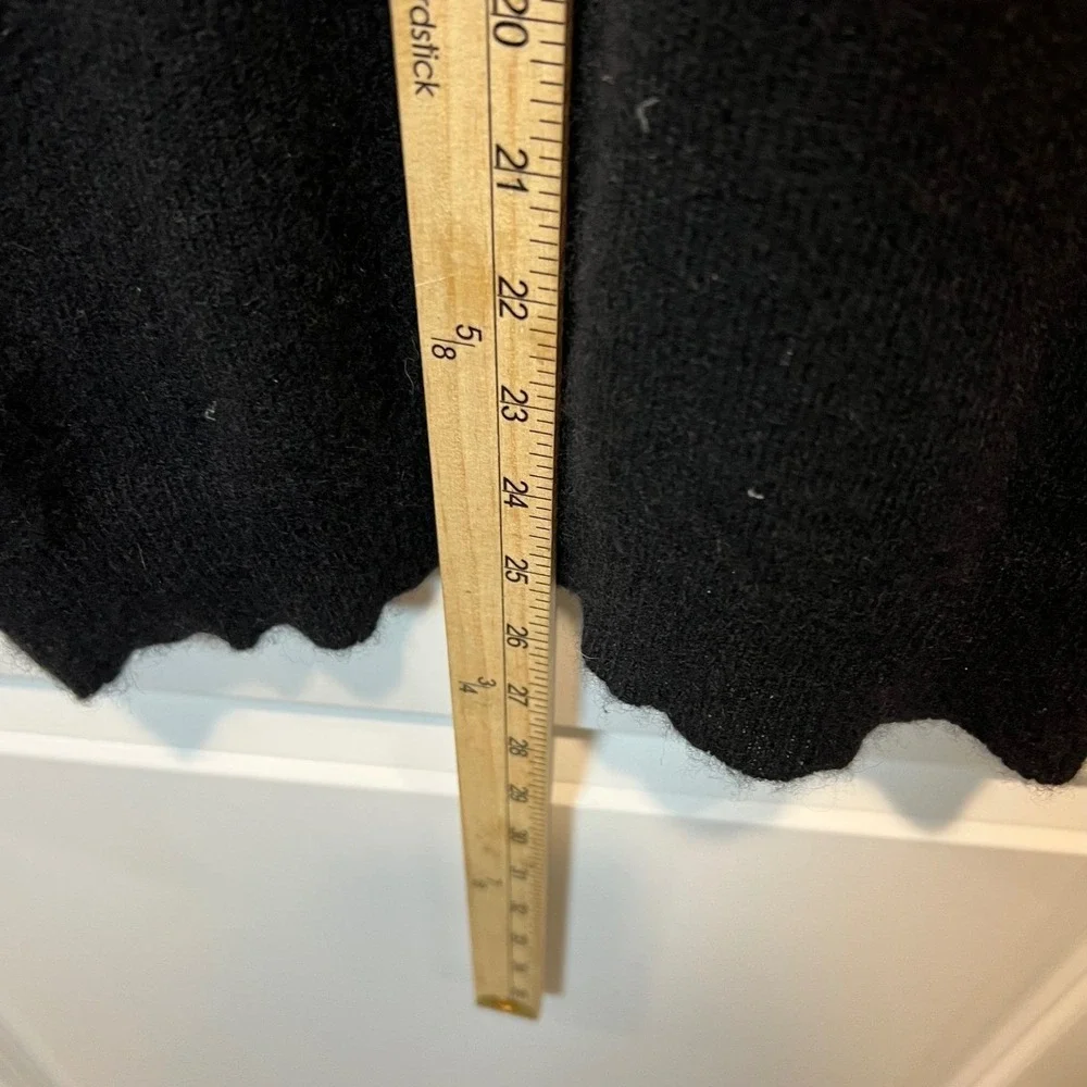 Peck & Peck Womens Sweater 100% 2-Ply Cashmere‎ V-Neck Black Medium